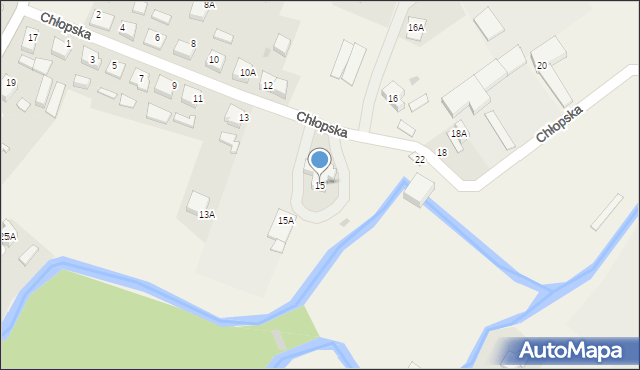 Bolszewo, Chłopska, 15, mapa Bolszewo