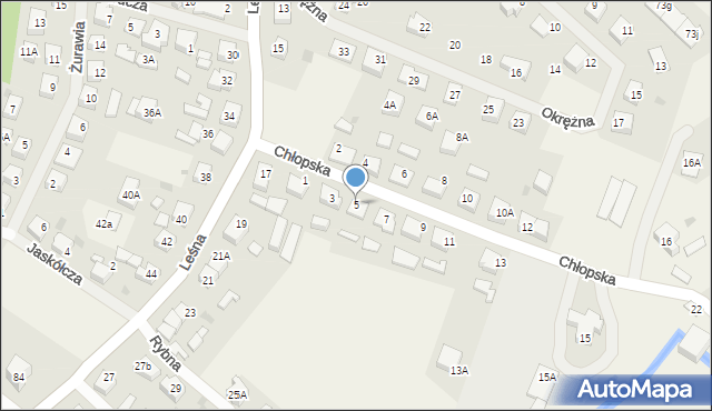 Bolszewo, Chłopska, 5, mapa Bolszewo