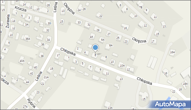 Bolszewo, Chłopska, 6, mapa Bolszewo