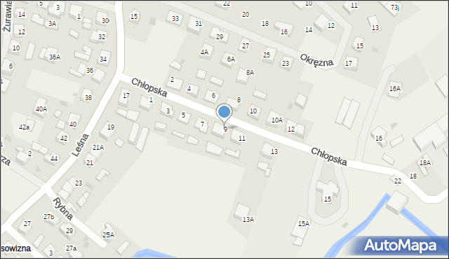 Bolszewo, Chłopska, 9, mapa Bolszewo