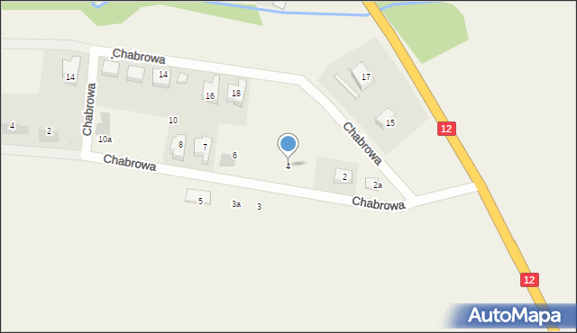 Bożnów, Chabrowa, 4, mapa Bożnów