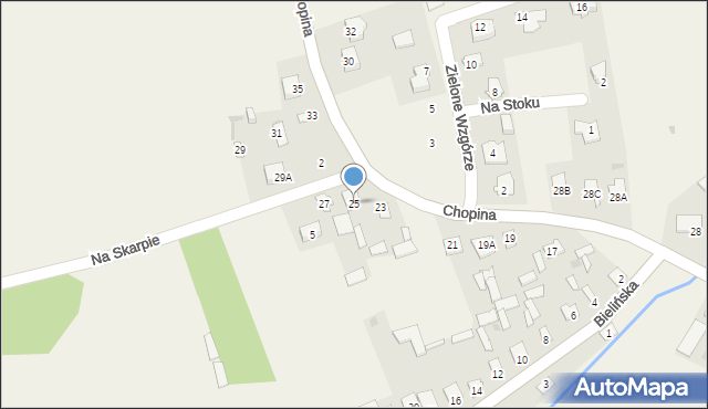 Brańszczyk, Chopina Fryderyka, 25, mapa Brańszczyk