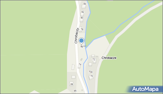 Brenna, Chrobaczy, 76, mapa Brenna