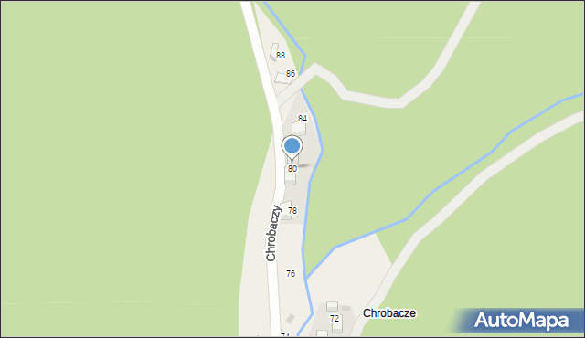 Brenna, Chrobaczy, 80, mapa Brenna