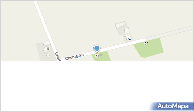 Bruny, Chomącko, 53, mapa Bruny