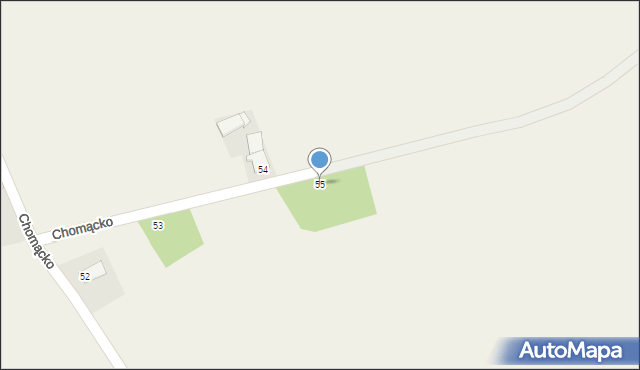 Bruny, Chomącko, 55, mapa Bruny