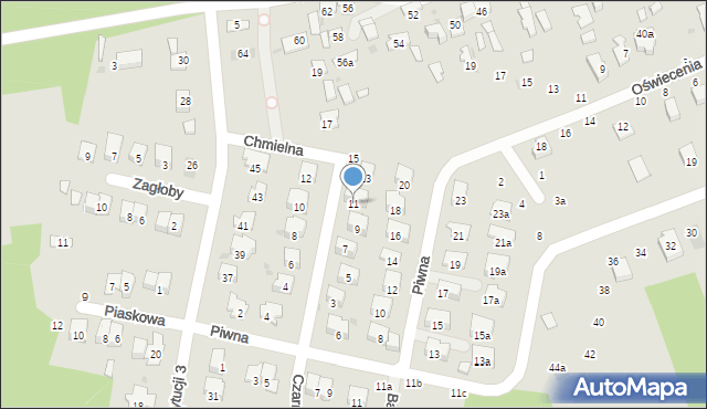 Brzesko, Chmielna, 11, mapa Brzesko