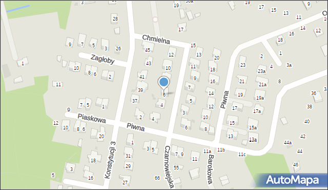 Brzesko, Chmielna, 6, mapa Brzesko