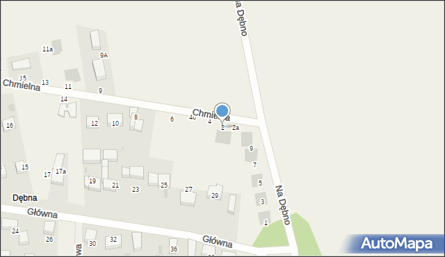 Brzezia Łąka, Chmielna, 2, mapa Brzezia Łąka