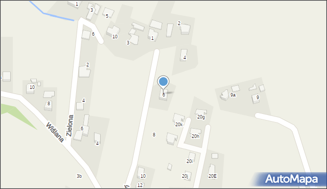 Brzezinka, Chropań, 6, mapa Brzezinka