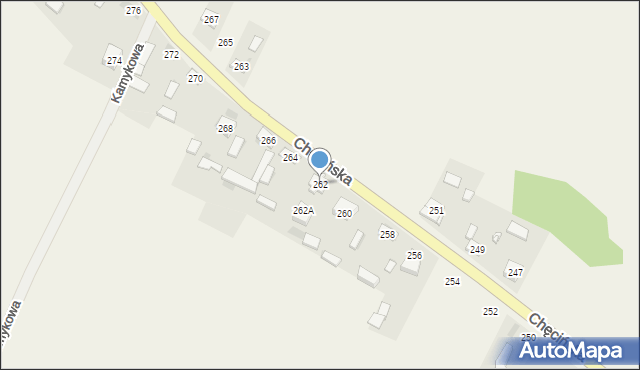 Brzeziny, Chęcińska, 262, mapa Brzeziny