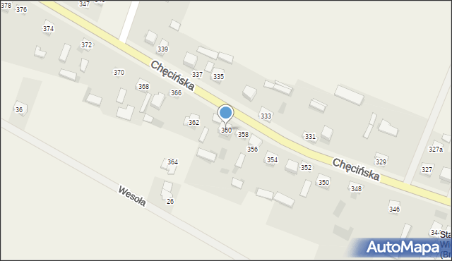 Brzeziny, Chęcińska, 360, mapa Brzeziny