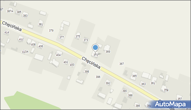 Brzeziny, Chęcińska, 371, mapa Brzeziny