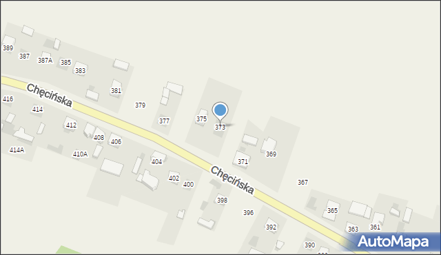 Brzeziny, Chęcińska, 373, mapa Brzeziny