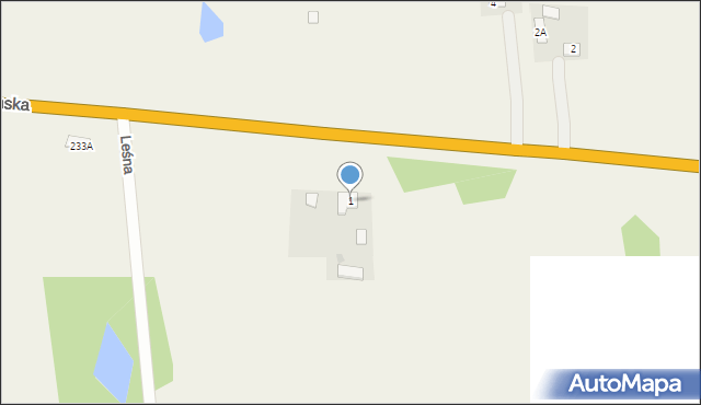 Brzeźno, Chełmska, 1, mapa Brzeźno