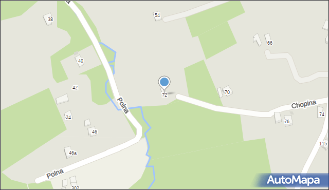 Brzozów, Chopina Fryderyka, 72, mapa Brzozów