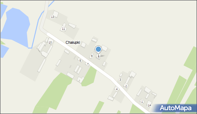 Brzozowa, Chałupki, 5, mapa Brzozowa