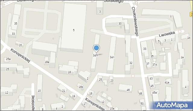 Bydgoszcz, Chołoniewskiego Antoniego, 34II, mapa Bydgoszczy