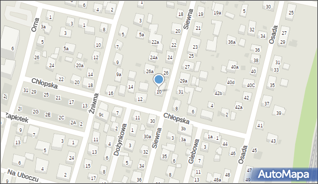 Bydgoszcz, Chłopska, 10, mapa Bydgoszczy