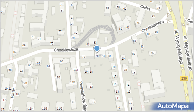 Bydgoszcz, Chodkiewicza Jana Karola, hetm., 76, mapa Bydgoszczy