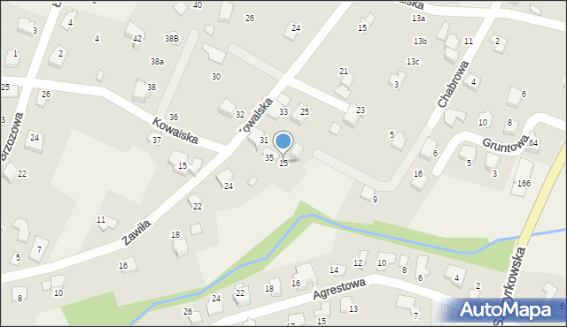 Bystra, Chabrowa, 15, mapa Bystra