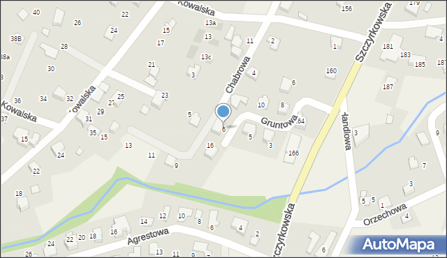 Bystra, Chabrowa, 6, mapa Bystra
