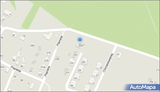 Bytom, Chmielewskiej Joanny, 27d, mapa Bytomia