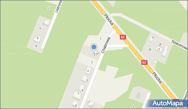 Cekanowo, Chabrowa, 2, mapa Cekanowo