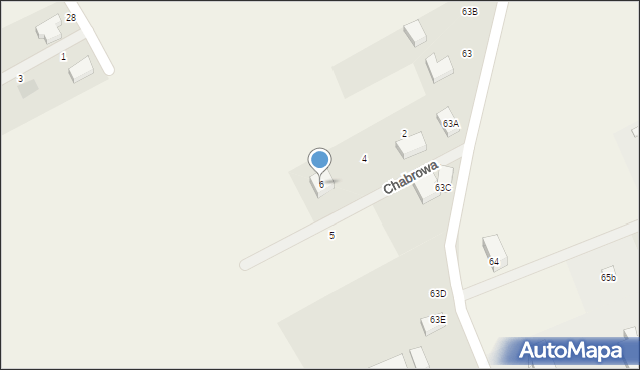 Cewice, Chabrowa, 6, mapa Cewice