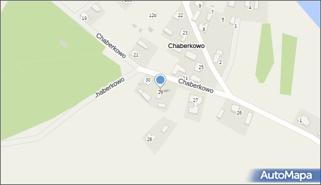 Chaberkowo, Chaberkowo, 29, mapa Chaberkowo