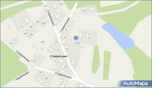 Chaberkowo, Chaberkowo, 5, mapa Chaberkowo