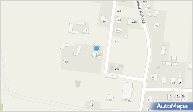 Chabielice, Chabielice, 10A, mapa Chabielice