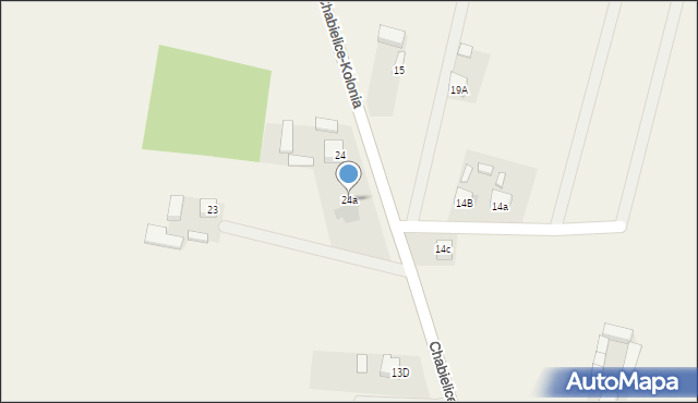Chabielice, Chabielice, 24a, mapa Chabielice