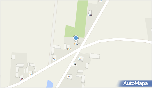 Chabielice, Chabielice, 56B, mapa Chabielice