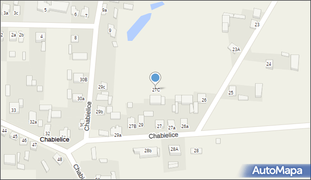 Chabielice-Kolonia, Chabielice-Kolonia, 27C, mapa Chabielice-Kolonia
