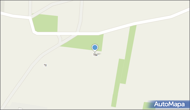 Chabielice-Kolonia, Chabielice-Kolonia, 78a, mapa Chabielice-Kolonia