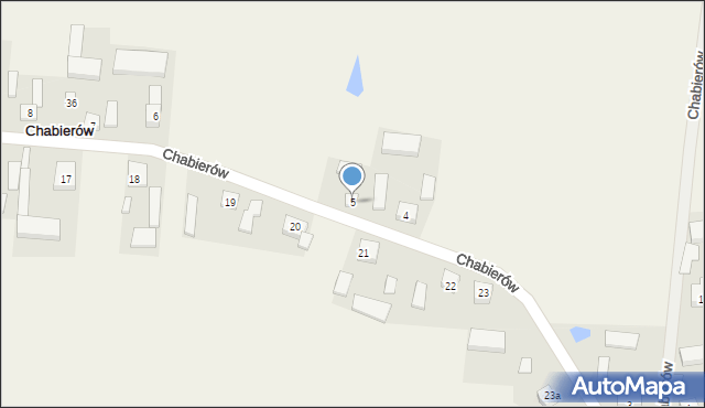 Chabierów, Chabierów, 5, mapa Chabierów