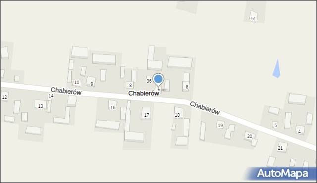 Chabierów, Chabierów, 7, mapa Chabierów