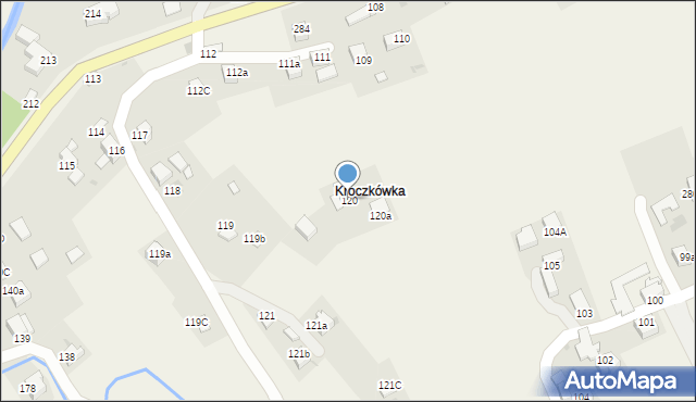 Chabówka, Chabówka, 120, mapa Chabówka