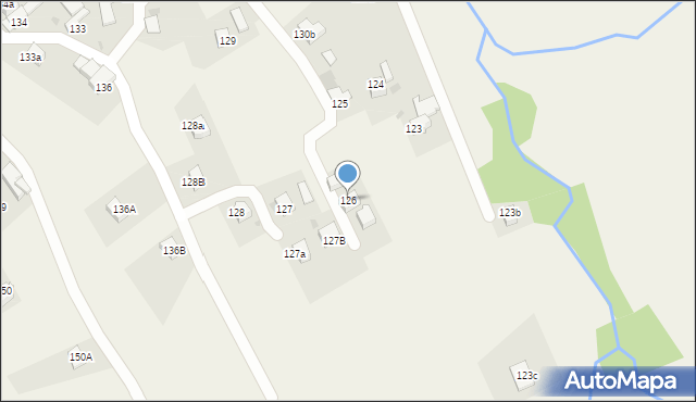 Chabówka, Chabówka, 126, mapa Chabówka