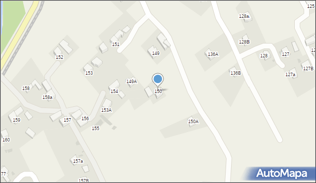 Chabówka, Chabówka, 150, mapa Chabówka