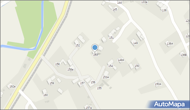 Chabówka, Chabówka, 153, mapa Chabówka