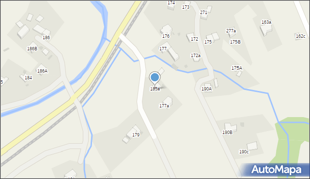 Chabówka, Chabówka, 185a, mapa Chabówka