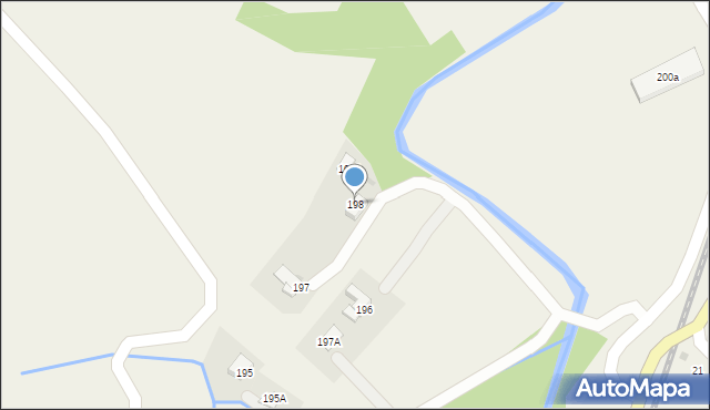 Chabówka, Chabówka, 198, mapa Chabówka