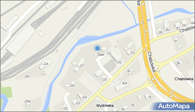 Chabówka, Chabówka, 231b, mapa Chabówka