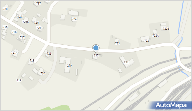 Chabówka, Chabówka, 235, mapa Chabówka