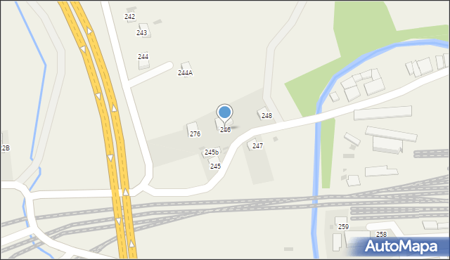 Chabówka, Chabówka, 246, mapa Chabówka