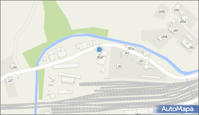 Chabówka, Chabówka, 261a, mapa Chabówka