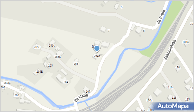 Chabówka, Chabówka, 264a, mapa Chabówka