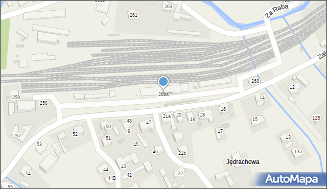 Chabówka, Chabówka, 268a, mapa Chabówka